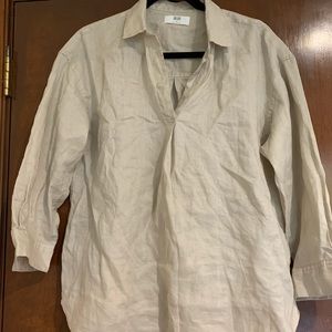 Uniqlo 100% Linen blouse